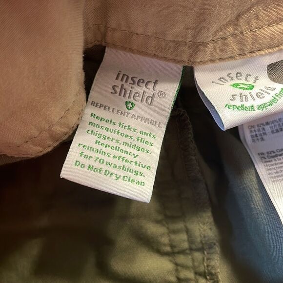 Exofficio Mens Army Green Insect Shield Pants - Picture 10 of 16